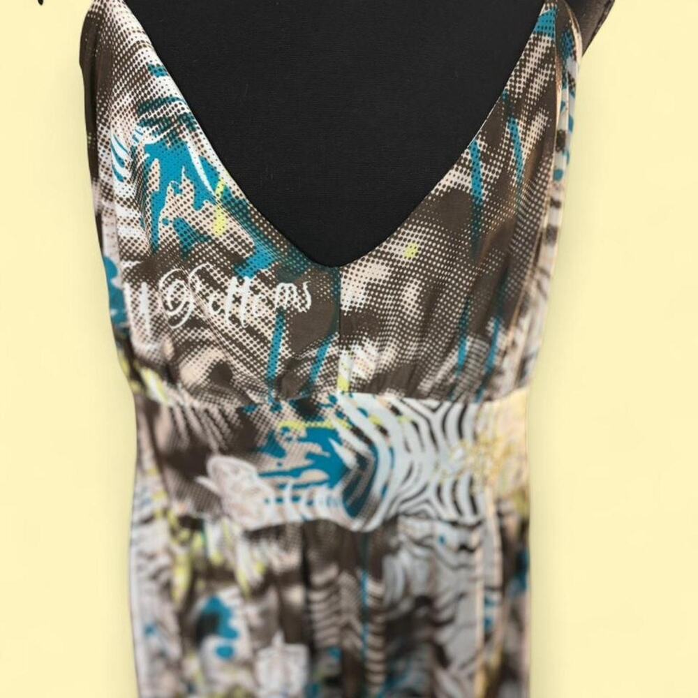 Apple bottoms abstract print halter dress